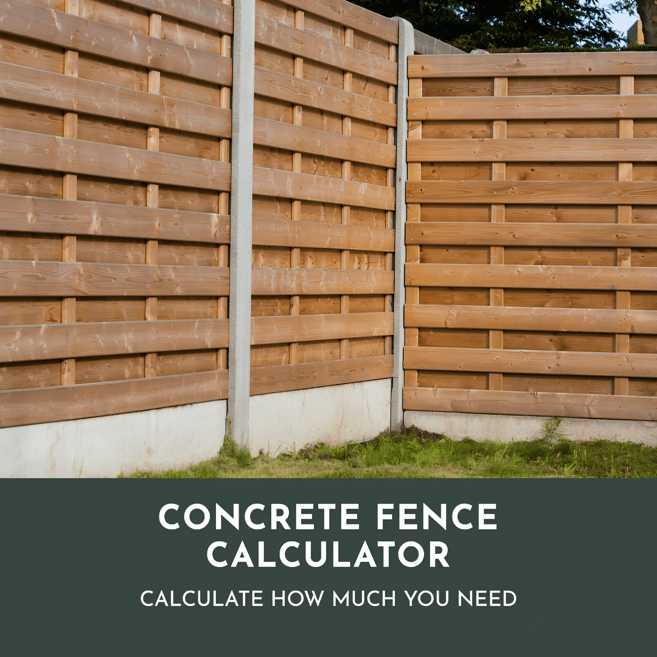 concrete fence calculator